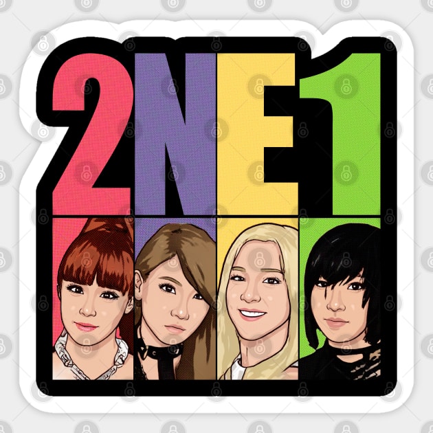 Tooniefied 2NE1 V1 Sticker by Tooniefied